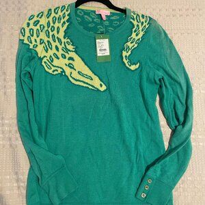 NWT Lilly Pulitzer Alligator Sweater